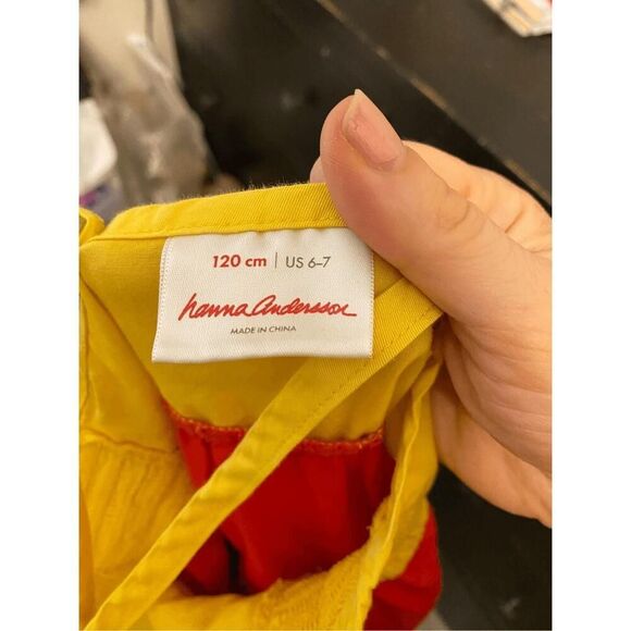 Hanna Andersson 6-7 girls Colorblock Twirl Maxi Dress summer tank sleeveless - Picture 5 of 6